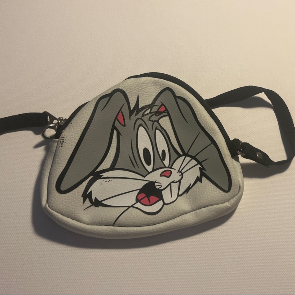 Gray Cartoon Character Mini Bag